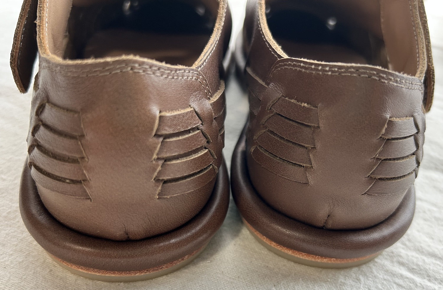 Lauren Manoogian New Mesa Woven Leather Shoes Brown